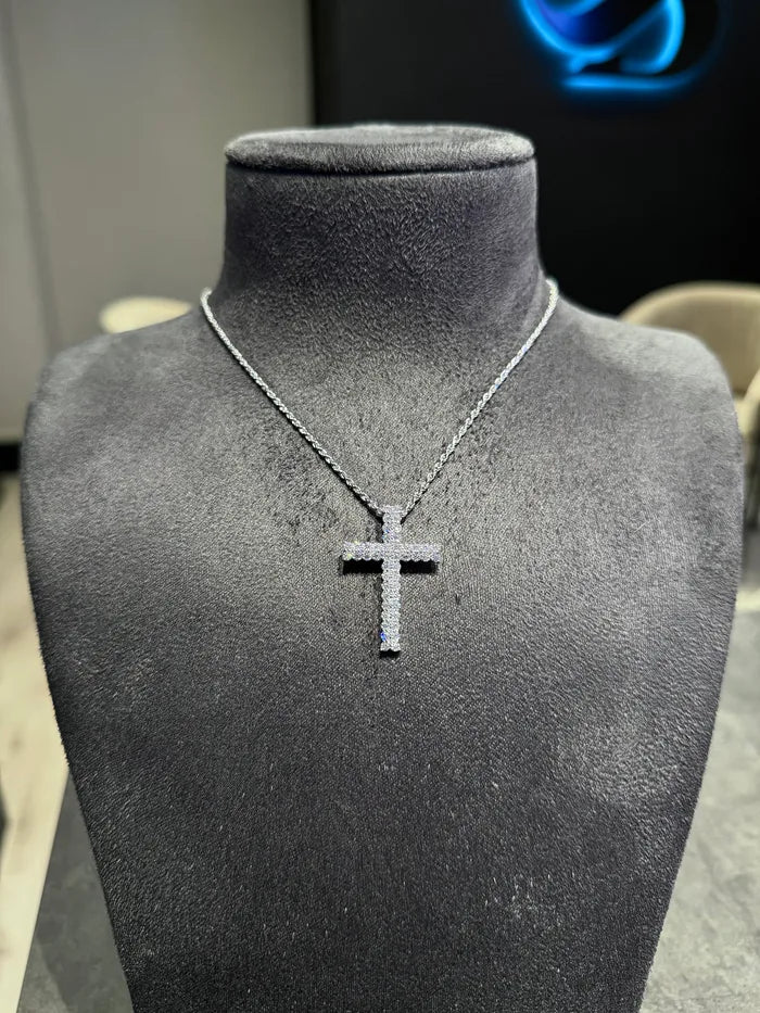 3 Row Cross pendant